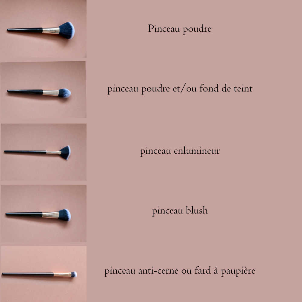 Ensemble de pinceaux de maquillage